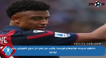 «خطوة جديدة» نوتنجهام فورست يقترب من ضم دان ندوي لتعويض رحيل إيلانجا